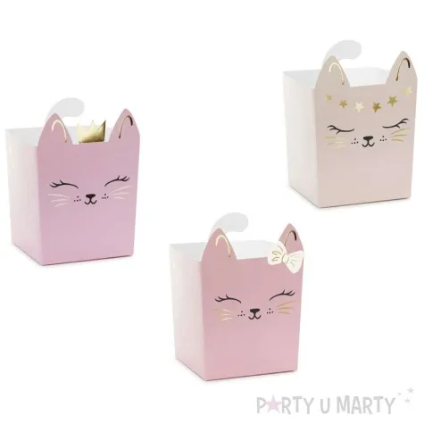 pudelka na przekaski slodkie kotki partydeco 3 szt