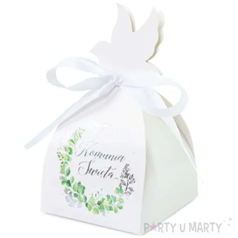 pudelka na slodycze komunia swieta eukaliptus partypal 6 szt
