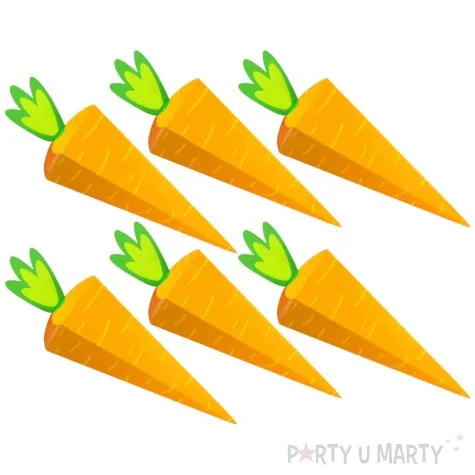 pudelka na slodycze wielkanoc marchewki partypal 6 szt