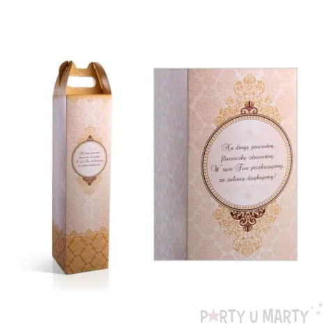 pudelko na alkohol zlota sentencja 10 szt