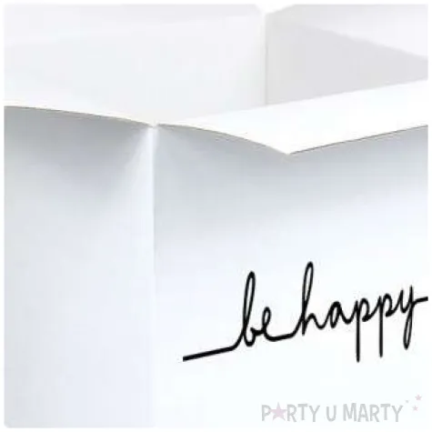 pudelko na balony suprise be happy biale godan 50 cm