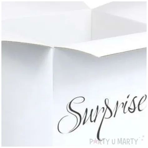 pudelko na balony suprise niespodzianka biale godan 50 cm