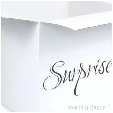 pudelko na balony suprise niespodzianka biale godan 65 cm