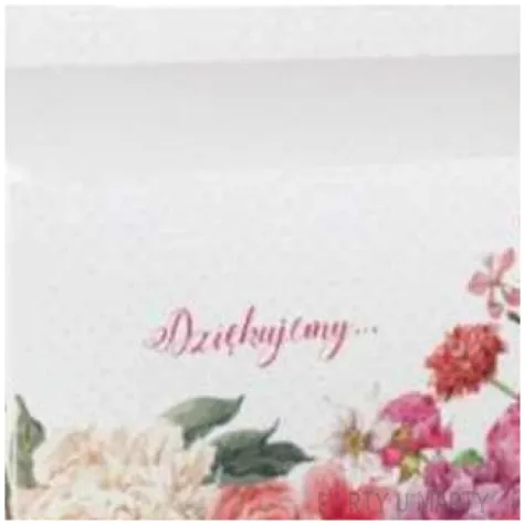 pudelko na ciasto dziekujemy czerwone roze bialy toledo 5 szt