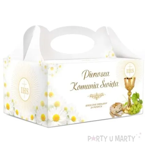pudelko na ciasto komunia ihs 5 szt