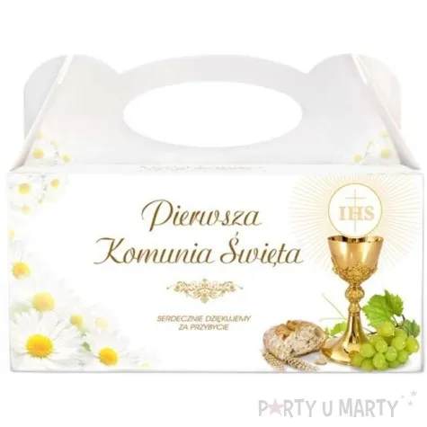 pudelko na ciasto komunia ihs 5 szt
