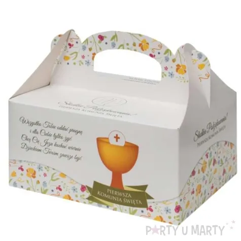 pudelko na ciasto komunia kielich fsopakowania 5 szt