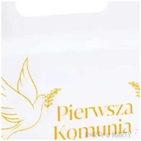 pudelko na ciasto pierwsza komunia swieta golabki biale czakos 10 szt