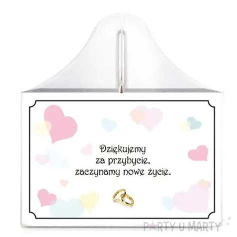 pudelko na ciasto slodkie podziekowanie pastel love 5 szt