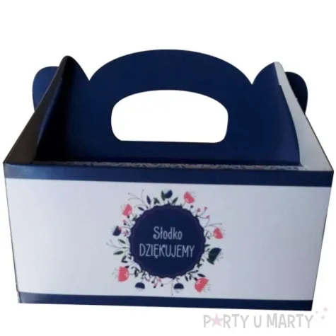 pudelko na ciasto slodko dziekujemy fsopakowania 5 szt