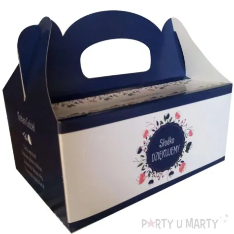 pudelko na ciasto slodko dziekujemy fsopakowania 5 szt