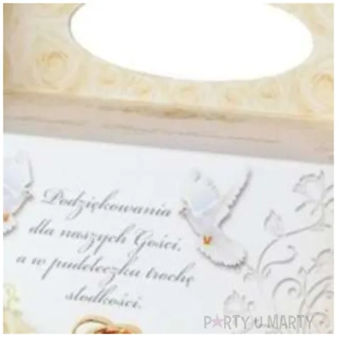 pudelko na ciasto slub podziekowanie wierszykiem dekoracjepolska 5 szt