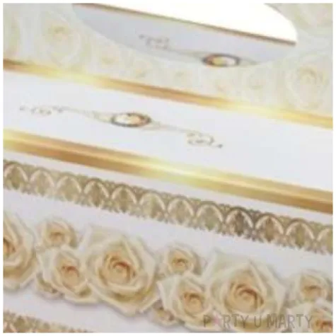 pudelko na ciasto slub podziekowanie z rozami dekoracjepolska 5 szt