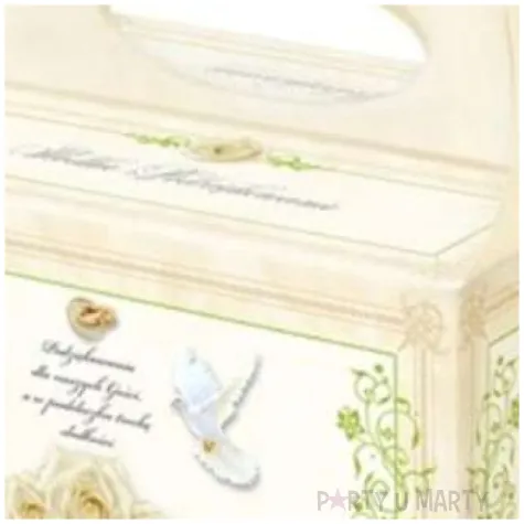 pudelko na ciasto slub slodkie podziekowanie dekoracjepolska 5 szt