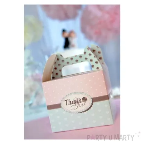 pudelko na ciasto thank you cupcake 10 szt