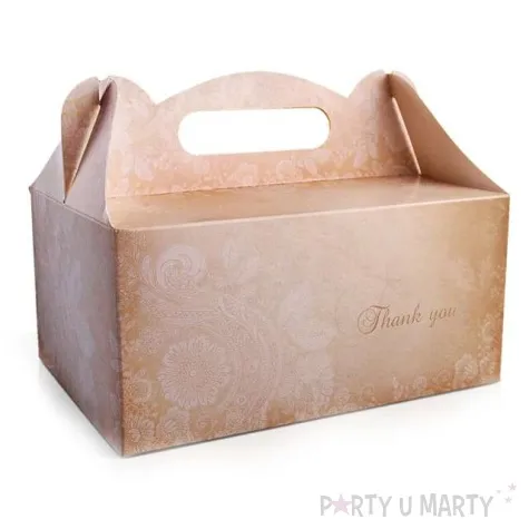 pudelko na ciasto wesele thank you 10 szt