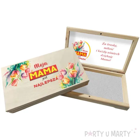 pudelko na czekolade szkatulka mama najlepsza prezent na dzien matki 20x10 5 cm