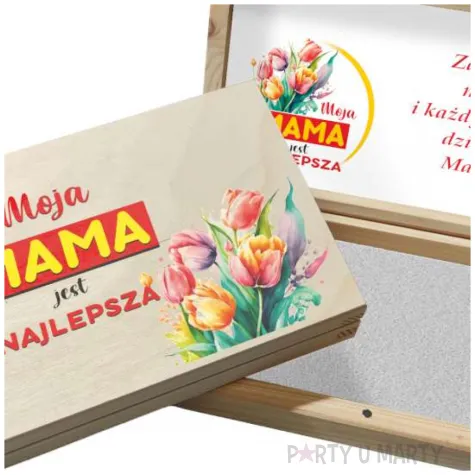 pudelko na czekolade szkatulka mama najlepsza prezent na dzien matki 20x10 5 cm