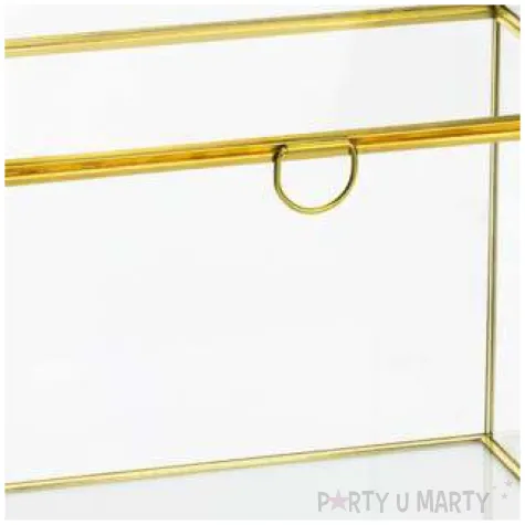 pudelko na koperty szklana skrzynka partydeco 13x21x21cm