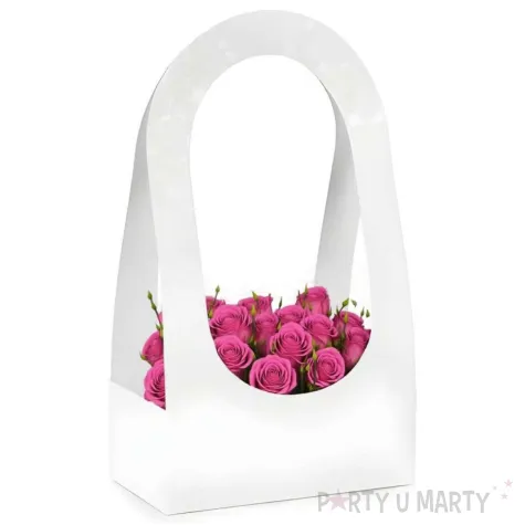 pudelko na kwiaty flowerbox prezent na urodziny dekoracja na wesele komunie swieta