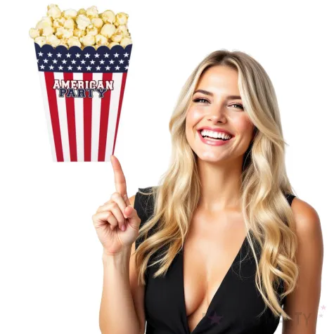 pudelko na popcorn usa american party boland 4 szt