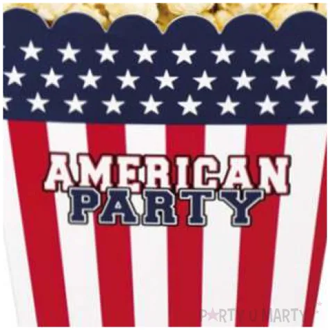 pudelko na popcorn usa american party boland 4 szt