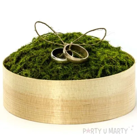 pudelko pod obraczki mech naturalny partydeco