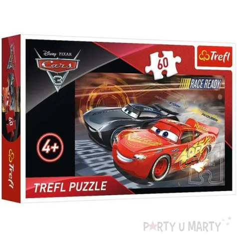 puzzle auta wyscig trefl 60 elementow