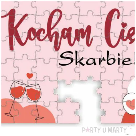 puzzle kocham cie skarbie prezenty 88 elementow