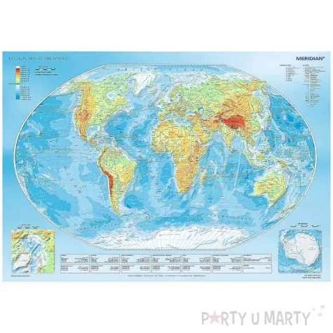 puzzle mapa fizyczna swiata trefl 1000 elementow