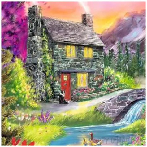 puzzle miejsca gorska sielanka trefl 500 elementow