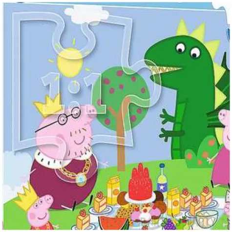 puzzle swinka peppa piknikowa uczta trefl 24 elementy