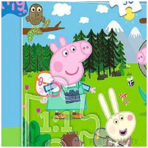 puzzle wycieczka swinki peppa trefl 30 elementow