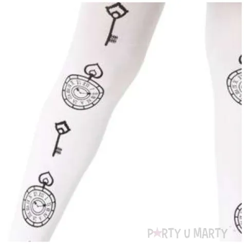 rajstopy dla dzieci czas na halloween biale smiffys 6 12 lat