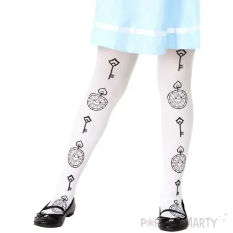 rajstopy dla dzieci czas na halloween biale smiffys 6 12 lat