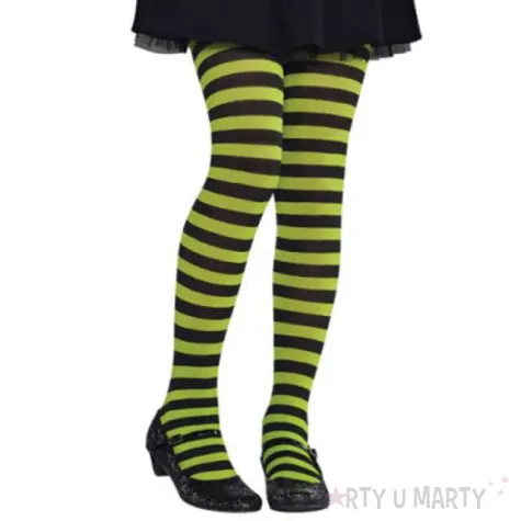 rajstopy dla dzieci halloween paski amscan