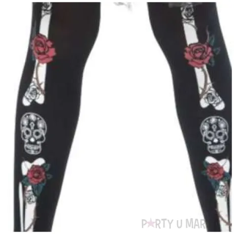 rajstopy dla dzieci meksykanski szkielet czarne smiffys 6 12 lat