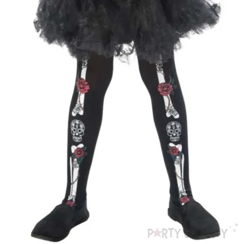 rajstopy dla dzieci meksykanski szkielet czarne smiffys 6 12 lat