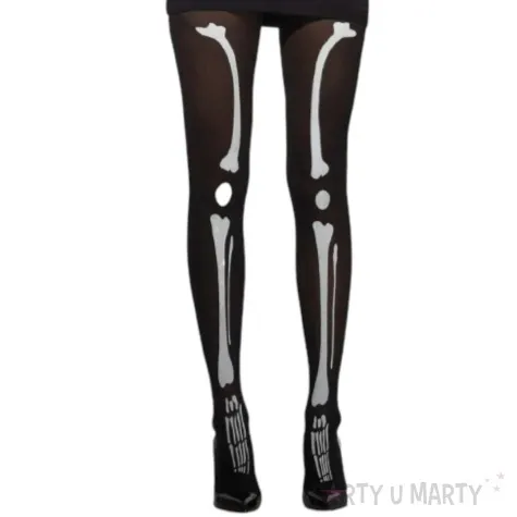 rajstopy halloween kosciotrup czarny smiffys rozm uniw