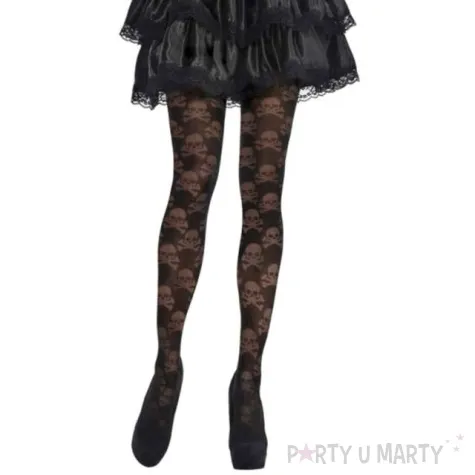 rajstopy jolly roger czarne amscan