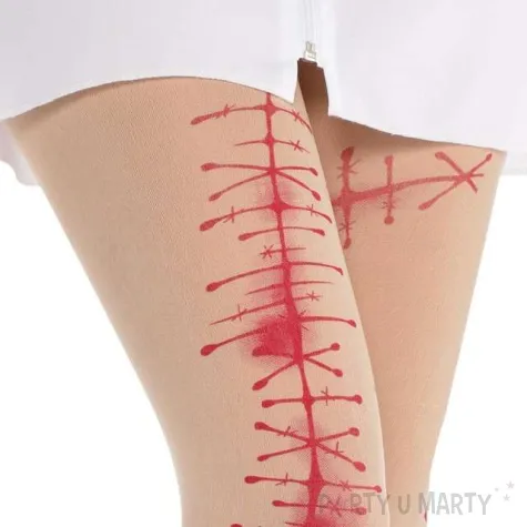 rajstopy krwawe rany amscan