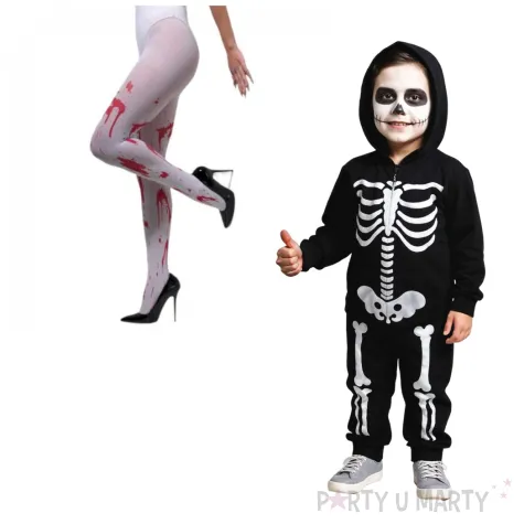 rajstopy krwawe rany biale smiffys rozm uniw