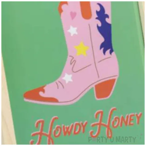 ramka na zdjecia plakat howdy honey partydeco 20 x 30 cm