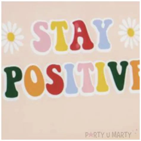 ramka na zdjecia plakat stay positive partydeco 13x18 cm