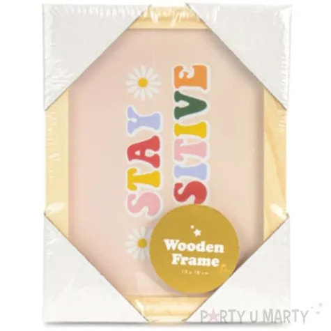 ramka na zdjecia plakat stay positive partydeco 13x18 cm