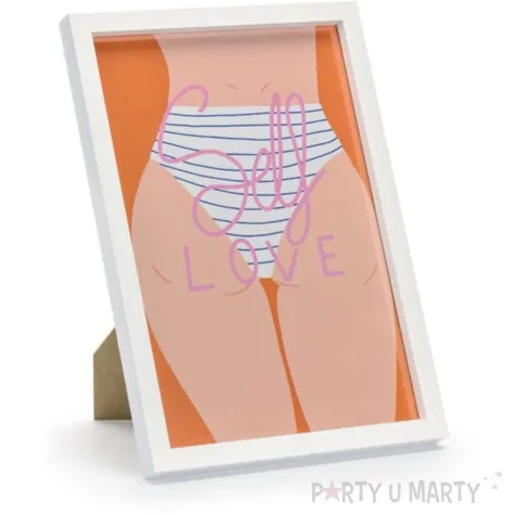 ramka na zdjecia self love biala partydeco 20 x 30 cm