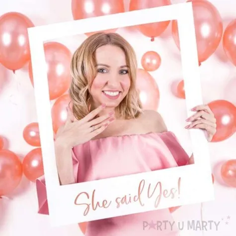 ramka selfie she said yes partydeco 59x50 cm