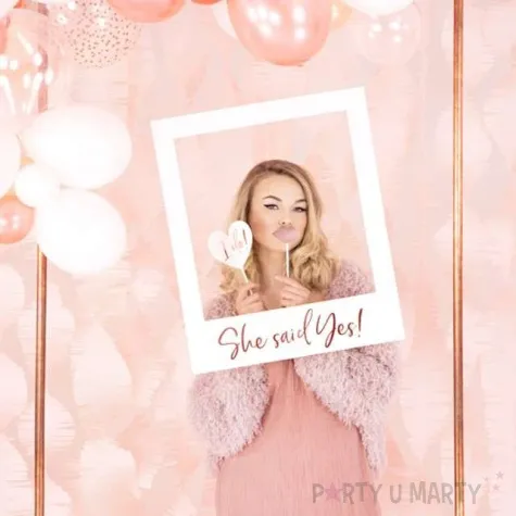 ramka selfie she said yes partydeco 59x50 cm