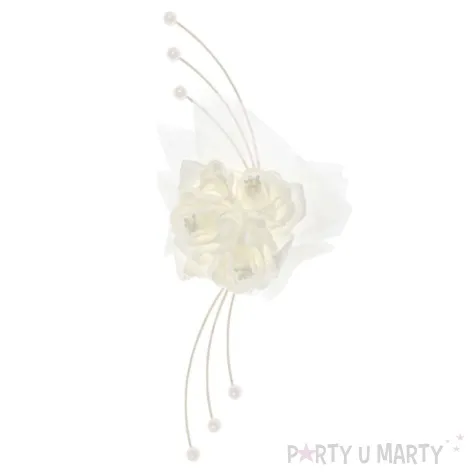 rattanowe bukieciki z roza kremowe 25 cm 4 szt