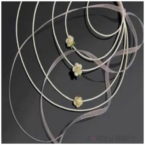 rattanowe wianuszki z roza kremowe 18 cm 4 szt